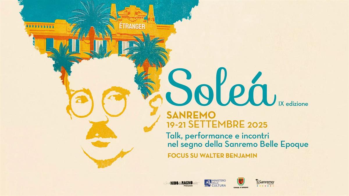 Solea’ 2025 Sanremo il Festival della cultura mediterranea  Solea’ 2025 Sanremo il Festival della cultura mediterranea